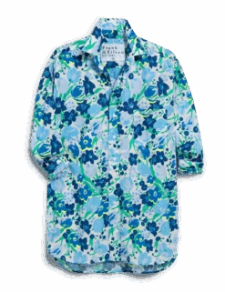 SHIRLEY Multi Blue And White Floral, Made With Liberty Fabric -Frank And Eileen Shop SHIRLEY BWFL