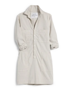 IRELAND DRESS Cement, Italian Performance Linen 7 IRELAND DRESS Cement, Italian Performance Linen -Frank And Eileen Shop SOUTHERN CMTL