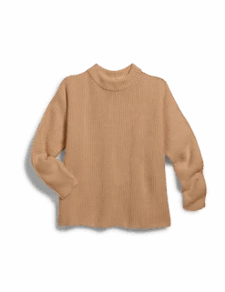 MONTECITO SWEATER Camel, Pure Italian Cotton -Frank And Eileen Shop SWEATER02 CAMK