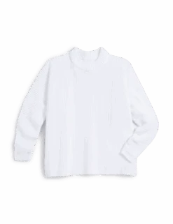 MONTECITO SWEATER White, Pure Italian Cotton 11 MONTECITO SWEATER White, Pure Italian Cotton -Frank And Eileen Shop SWEATER02 WHTK FRONT