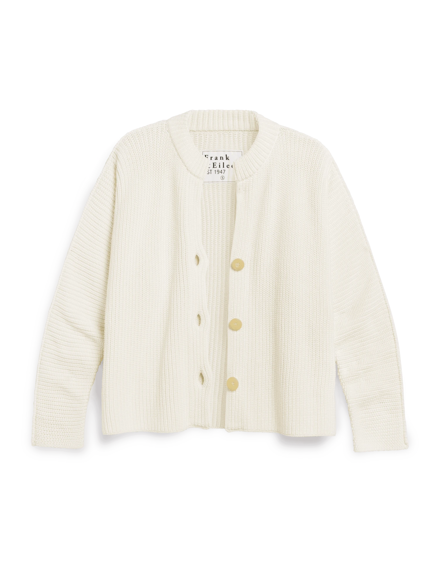 MONTECITO CARDIGAN Ivory, Pure Italian Cotton 7 MONTECITO CARDIGAN Ivory, Pure Italian Cotton - Image 7