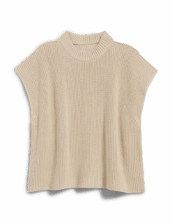 MONTECITO VEST Sand, Pure Italian Cotton -Frank And Eileen Shop SWEATER05 SNDK